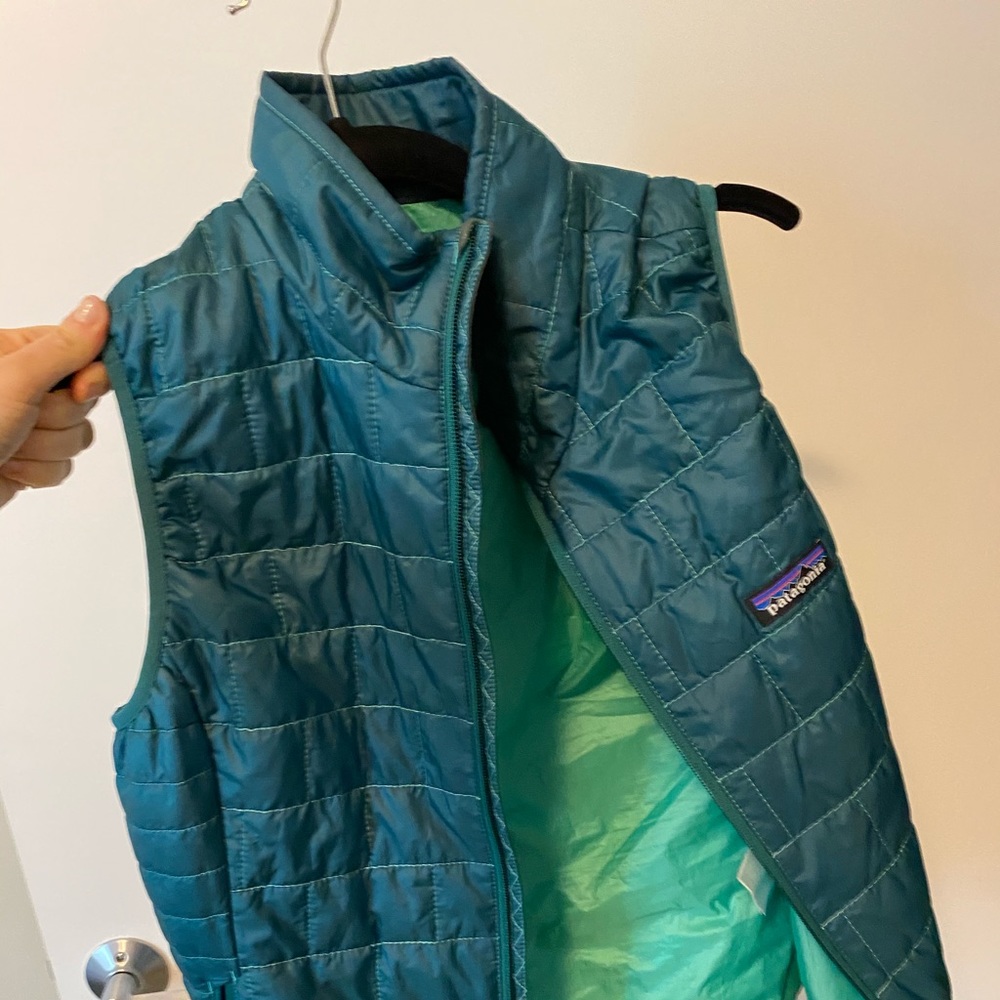 Teal Patagonia Nano Puff Vest